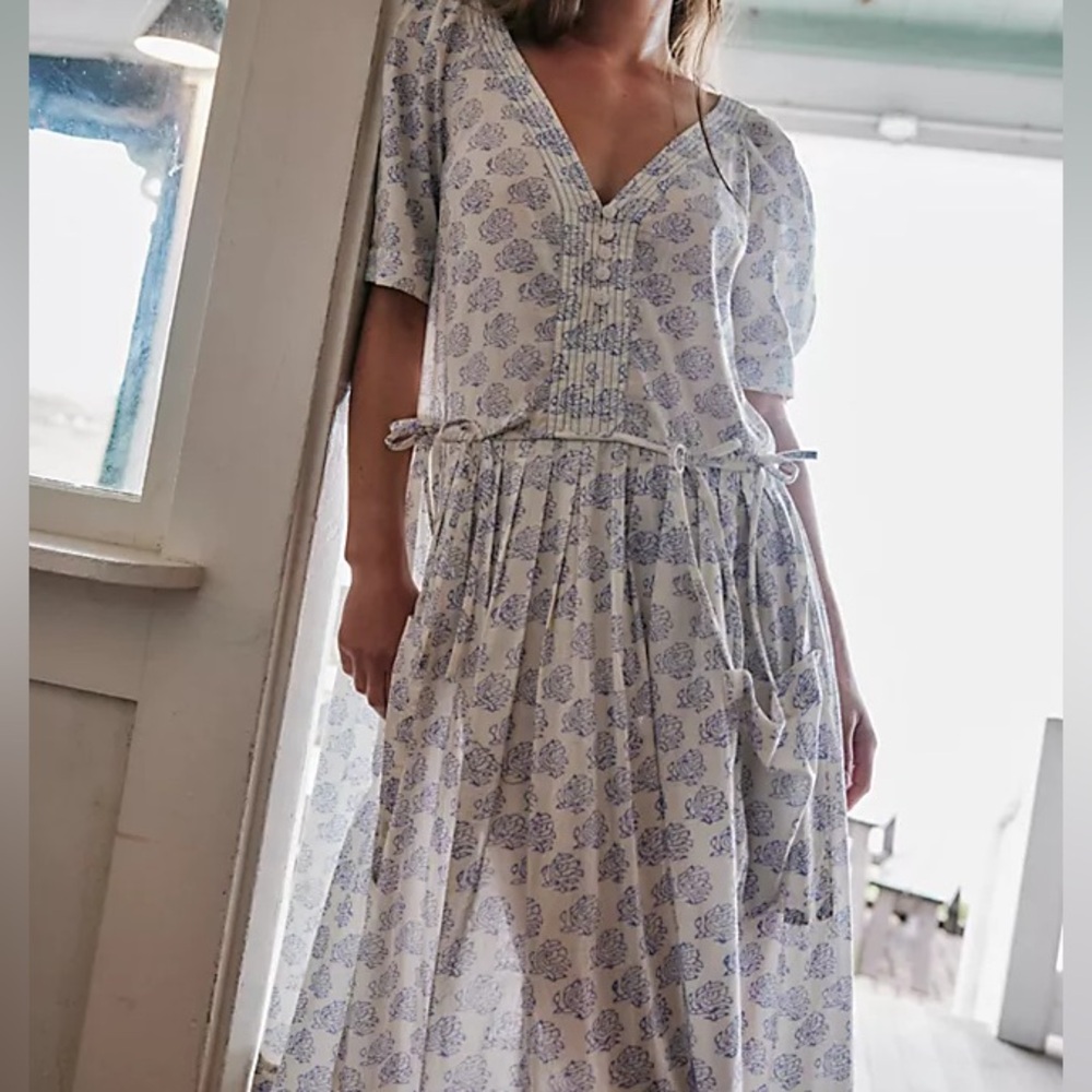Free People There She Goes Midi Dress